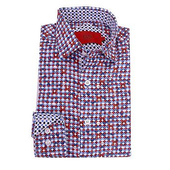 Elie Balleh Boys Slim Fit Printed Short Sleeve Shirt