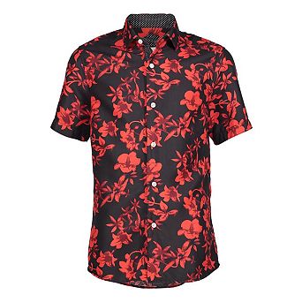 Elie Balleh Boys Slim Fit Floral Shirt