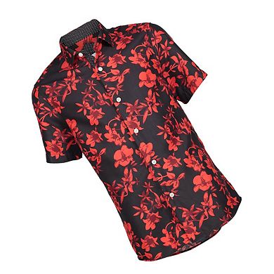 Elie Balleh Boys Slim Fit Floral Shirt