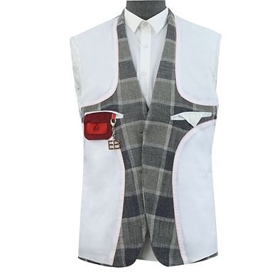 Elie Balleh Slim Fit Men's Big Plaid Sports Blazer