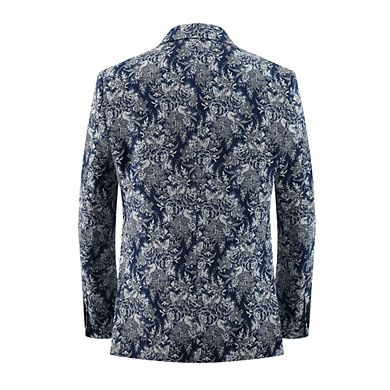 Elie Balleh Boys Slim Fit Elie Balleh Boys' Floral Brocade Blazer