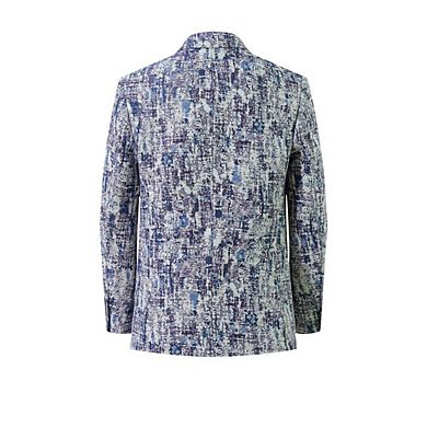 Elie Balleh Boys Slim Fit Paint Splash Blazer