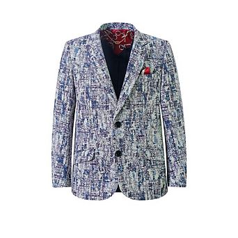 Elie Balleh Boys Slim Fit Paint Splash Blazer