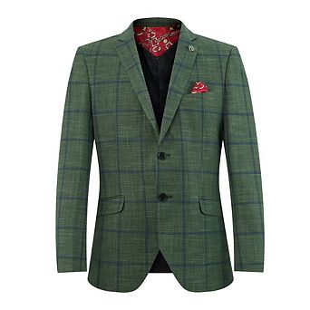 Elie Balleh Boys Slim Fit Elie Balleh Boys' Plaid Jacket