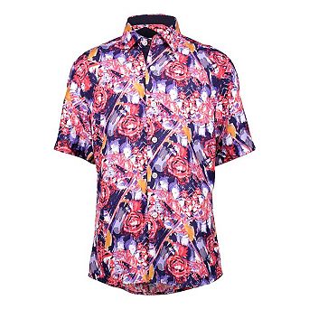 Elie Balleh Boys Slim Fit Paint Splash Shirt