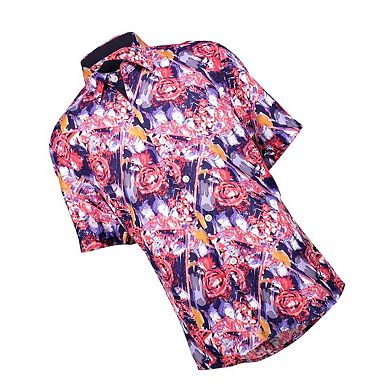 Elie Balleh Boys Slim Fit Paint Splash Shirt