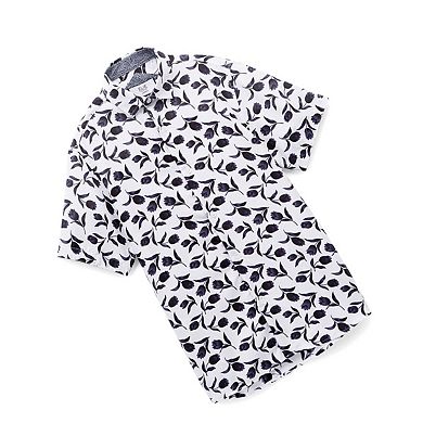 Elie Balleh Boys Slim Fit Floral Button-Down Shirt