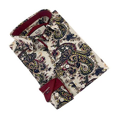 Elie Balleh Boys Slim Fit Paisley Shirt