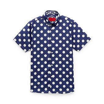 Elie Balleh Boys Slim Fit Long Sleeve Polka Dot Shirt