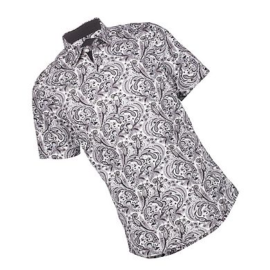 Elie Balleh Boys Slim Fit Paisley Shirt