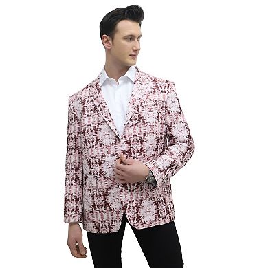 Elie Balleh Mens Slim Fit Sports Coat Jacket