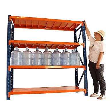 LOVMOR 4 levels adjustable metal shelving units and storage