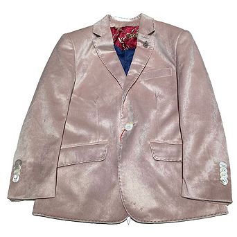 Elie Balleh Boys Slim Fit Velvet Jacket