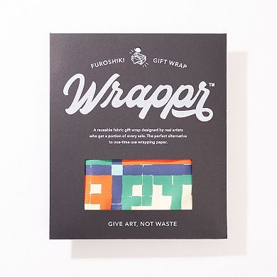 Reusable Furoshiki Gift Wrap, 35", Polyester, by artist Kelsey Weigl