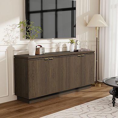 4-Door Wooden Storage Sideboard