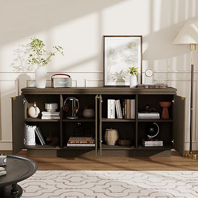 4-Door Wooden Storage Sideboard