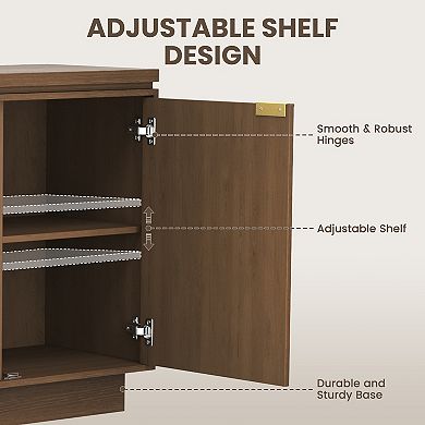 4-Door Wooden Storage Sideboard