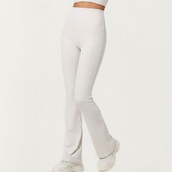 Womens's High Waist Flare Sweatpants with Slim Fit Stretch Fabric