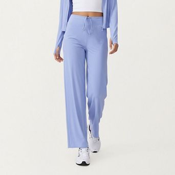 Womens's High Waist Wide Leg Sweatpants with Drawstring Waistband