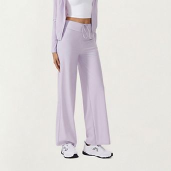 Womens's High Waist Wide Leg Sweatpants with Drawstring Waistband