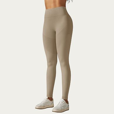 Womens's Seamless High Waist Leggings with Sculpting Fit and Compression Support