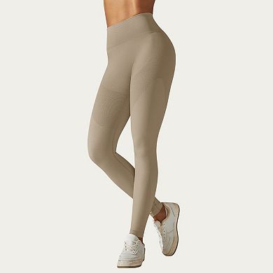 Womens's Seamless High Waist Leggings with Sculpting Fit and Compression Support