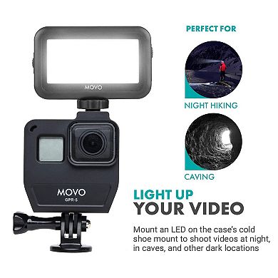 Movo GPR-5 Media Housing Case Compatible with GoPro HERO5, HERO6, HERO7
