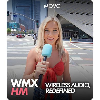 Movo WMX-HM Handheld Interview Mic Handle for Wireless Microphone Transmitters