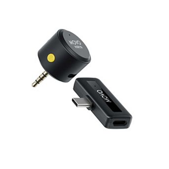 Movo WM-VXR10 Wireless Shotgun Mic Adapter for USB-C/iPhone 15 and up/Android Devices