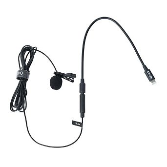 Movo iLav-L Digital Lavalier Omnidirectional Clip on Microphone (Lightning)