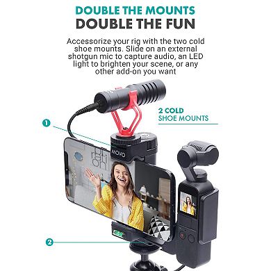 Movo OPR-50 DJI OSMO Pocket Smartphone Rig