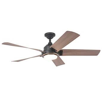 52-inch Black LED Ceiling Fan with Remote