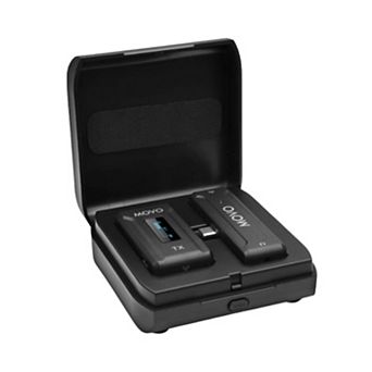 Movo WMX-2-C Wireless Microphone for iPhone 15/16 with Charging Case (USB-C)