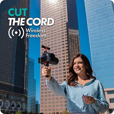 Movo WM-VXR10 Wireless Shotgun Mic Adapter for Camera/DSLR/3.5mm/TRS