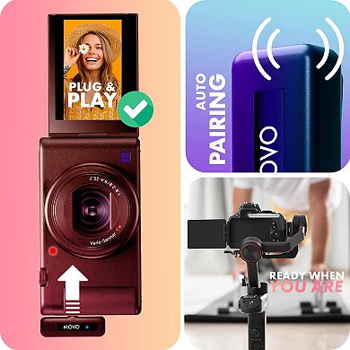 Movo Wireless Mini Duo 2.4GHz Dual Wireless Lavalier Microphone for DSLR and Mirrorless Cameras