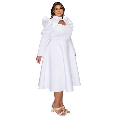 Plus Size Isabella Neoprene Statement Dress