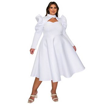 Plus Size Isabella Neoprene Statement Dress