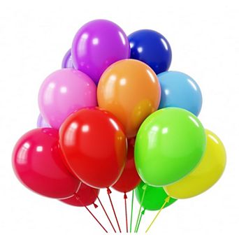 50 pc 12 Inch Rainbow Latex Balloons in Assorted Colors for Wedding Baby Shower Party Decor