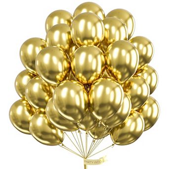 Metallic Gold Balloons 100 pc 12 Inch Chrome Gold Latex Balloons For Graduation Baby Shower Christ