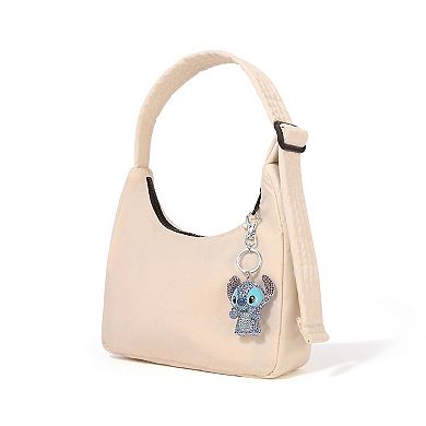 Stitch Bling Crystal Charm Keychain