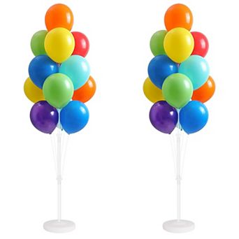 28 pc Balloon Column Kit Set of 2 with Stand and Base for Party Backdrops