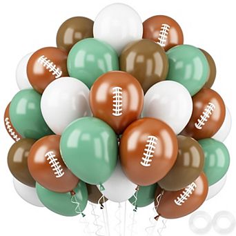52 pc Football Balloons with Football Printed Design for Sports Baby Shower Birthday Decor