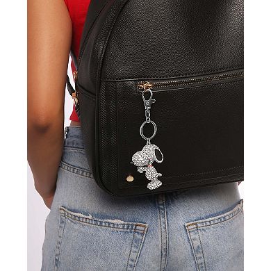 Peanuts Snoopy Bling Crystal Snoopy Charm Keychain
