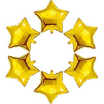 24 pc 18 yellow Star Foil Balloons for Baby Shower Gender Reveal Wedding Prom or Engagement Decor
