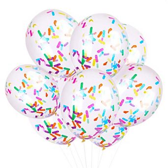 24 pc Ice Cream Sprinkle Confetti Balloons for Birthday Party Celebration Decor