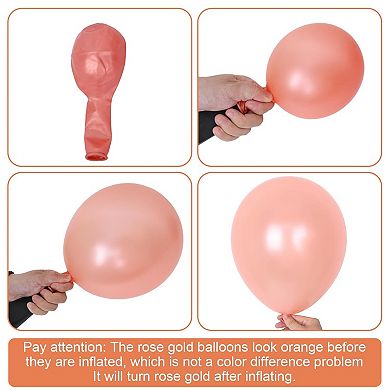 30pcs Dusty Pink Boho Balloons Rose Gold Confetti Bridal Shower