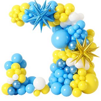 103 pc Yellow Blue Balloon Arch Kit for SpongeBob Theme Party Decor