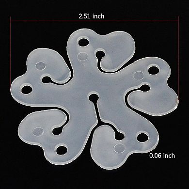 50 Pcs Flower Shape Balloon Clips Holder for Wedding Event and Birthday Party Decorations