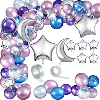 137 pc Space Balloon Garland Arch Kit Galaxy Party Decorations Set