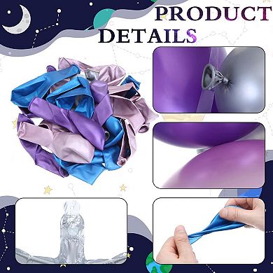 137Pcs Space Balloon Garland Arch Kit Galaxy Party Decorations Set